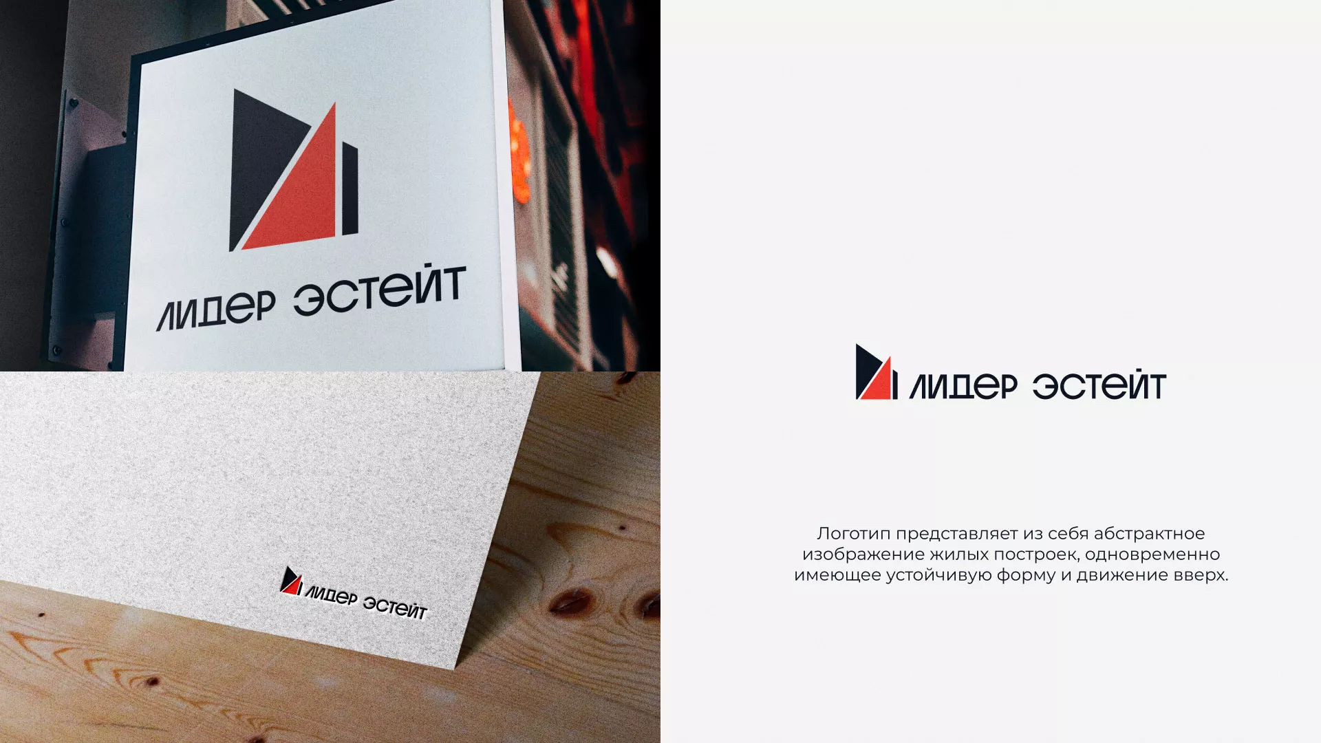 Сделали логотип для агентства недвижимости «Лидер Эстейт» в Рыльске