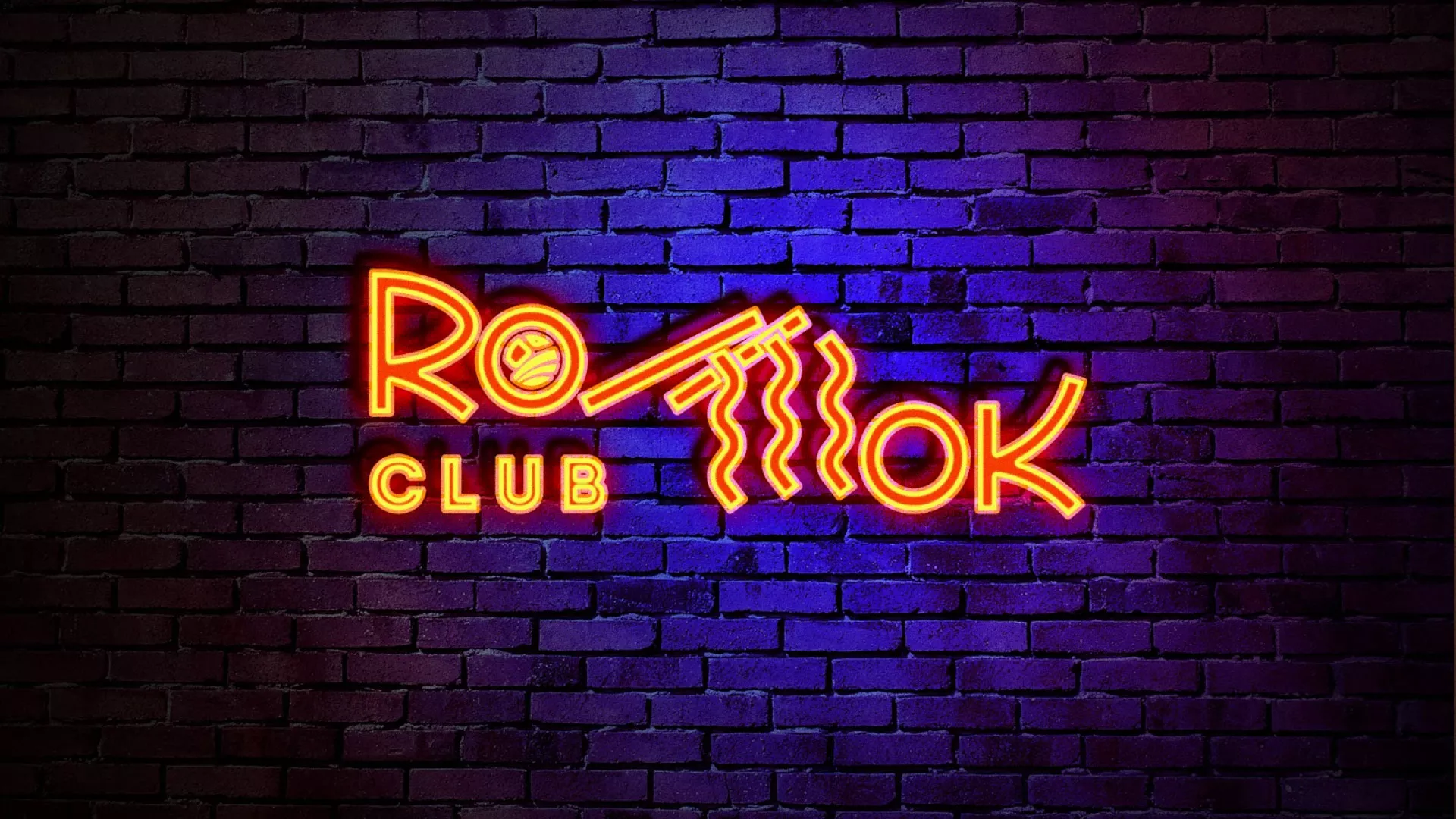 Разработка интерьерной вывески суши-бара «Roll Wok Club» в Рыльске
